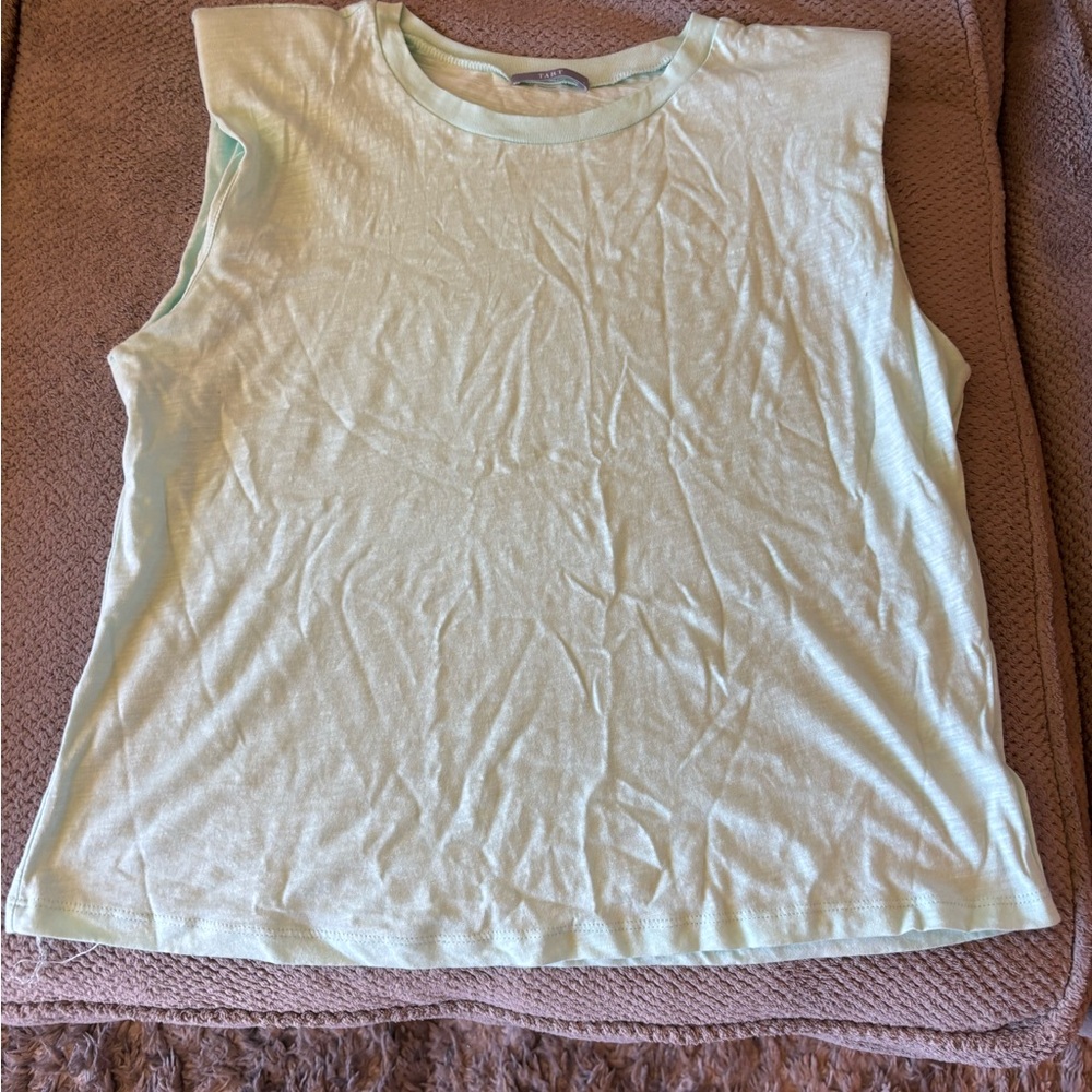 Tart Sleeveless Light Green Muscle Tee